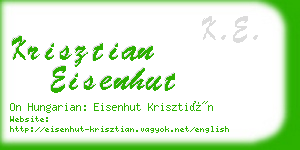 krisztian eisenhut business card